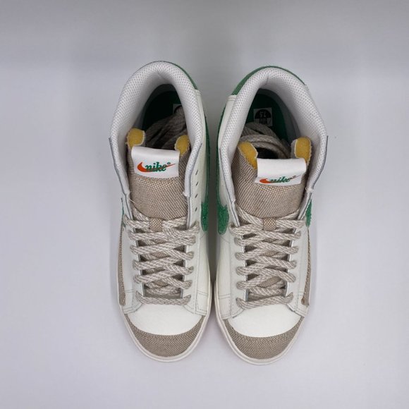 Nike Blazer Mid ' 77  White / Green Womens Shoes - Picture 5 of 8
